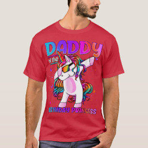 Camiseta Pai da Princesa de Aniversário Dabbing Unicor