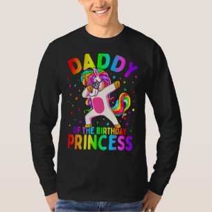 Camiseta Pai Da Princesa de Aniversário Dabbing Unicor
