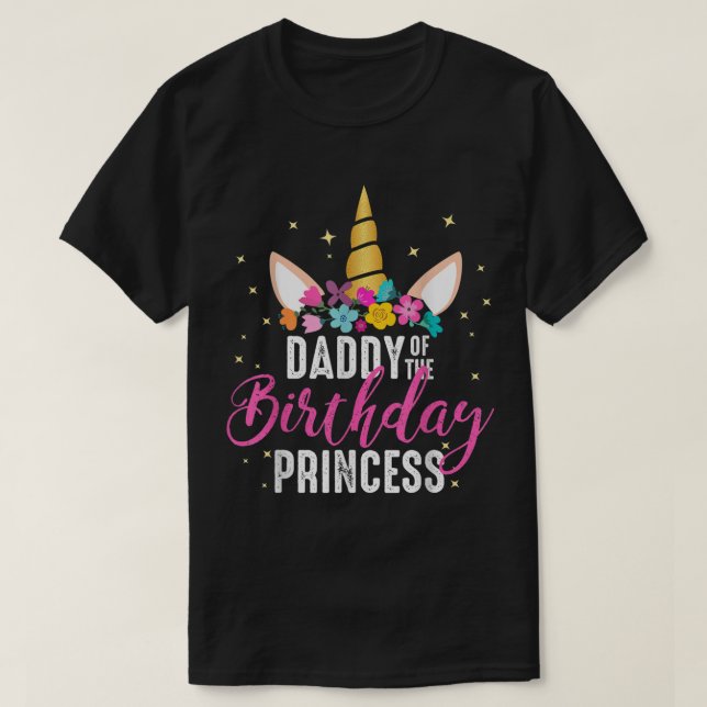 Camiseta Pai Da Princesa de Aniversário, Princesa Padre Gir (Frente do Design)