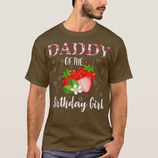 Camiseta Pai Da Rapariga De Aniversário Berry Pa