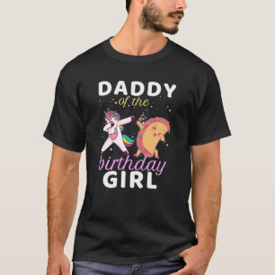 Camiseta Pai Da Rapariga De Aniversário Bing Unicorn Kawaii