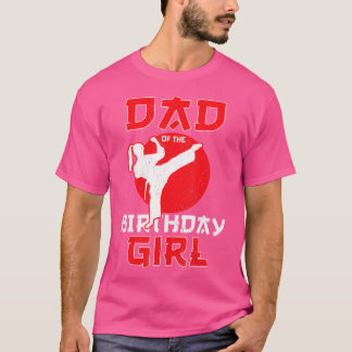Camiseta Pai Da Rapariga De Karate Taekwondo