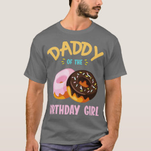 Camiseta Pai Da Rosquinha De Aniversário Filha Pai D