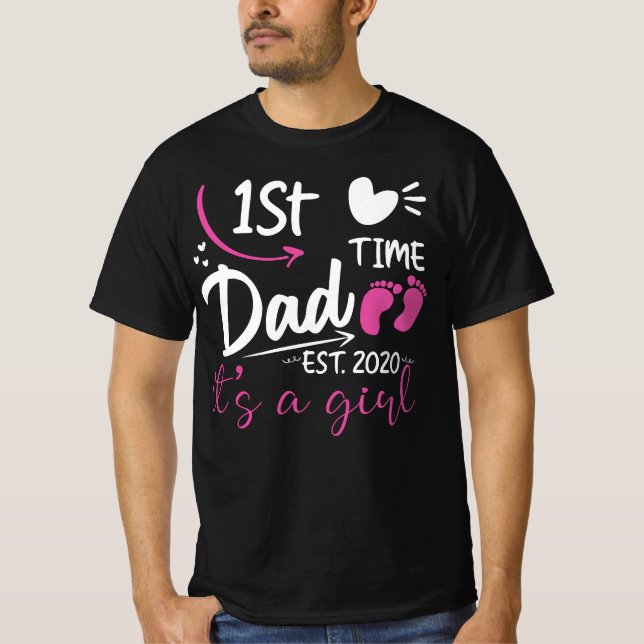 Camiseta pai da rua 2020 É uma garota (Frente)