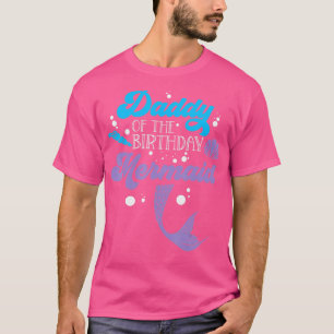 Camiseta Pai Da Sereia De Aniversário Pai Pai D