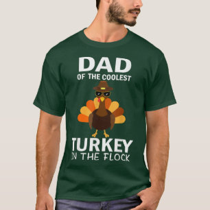 Camiseta Pai Da Turquia Mais Fresca Na Ação De Graças Ao Bl