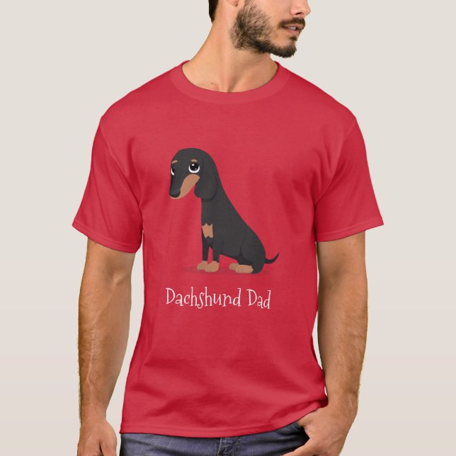 Camiseta Pai Dachshund (Frente)