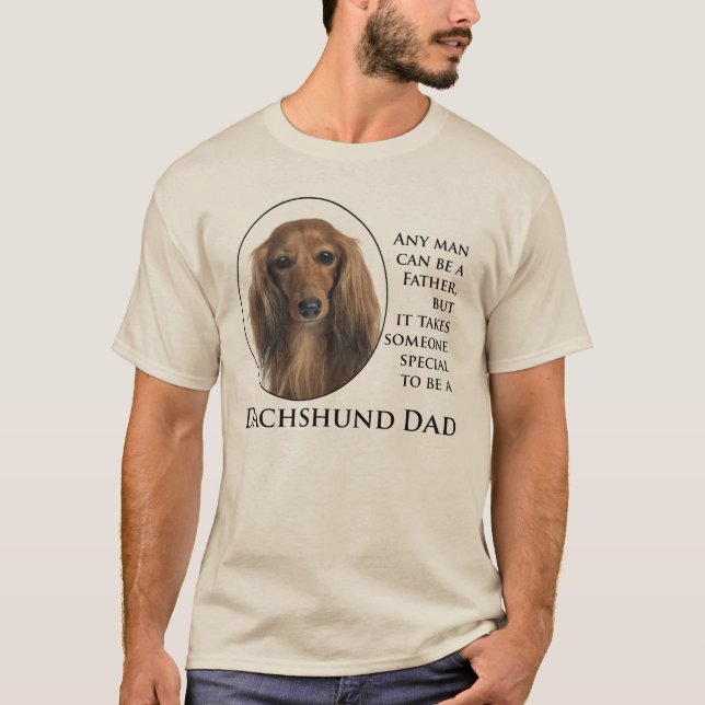 Camiseta Pai Dachshund T-Shirt (Frente)