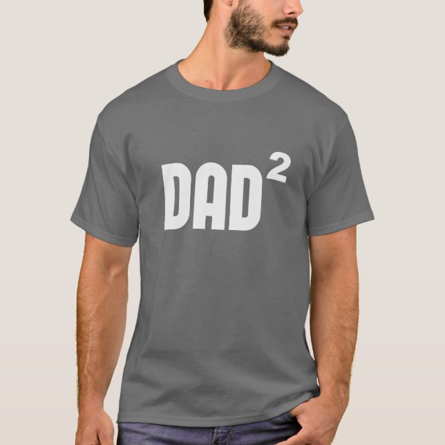 Camiseta Pai Dad2 esquadrado exponencial (Frente)