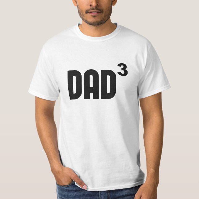 Camiseta Pai Dad3 cubado exponencial (Frente)