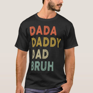 Camiseta Pai Dada Bruh Dia de os pais Retro Presente Vintag