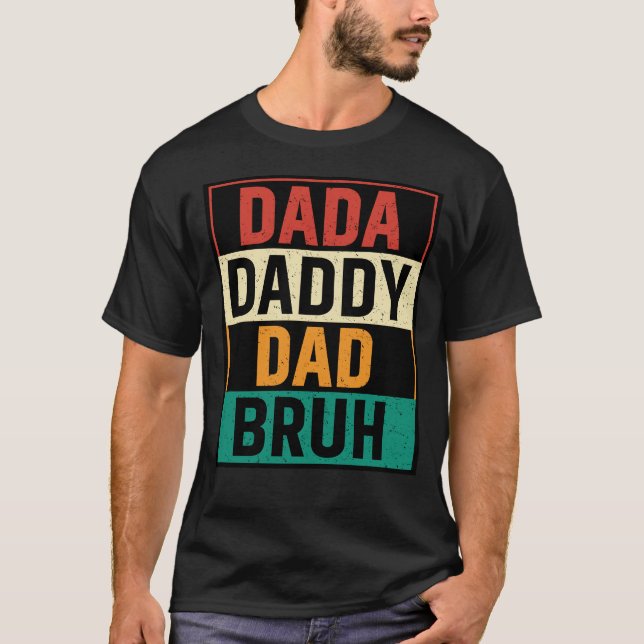 Camiseta Pai Dada Bruh Funny Dia de os pais (Frente)