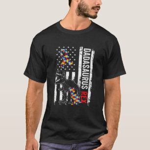 Camiseta Pai Dadasauro Rex Autismo Sensibilização Pai Org