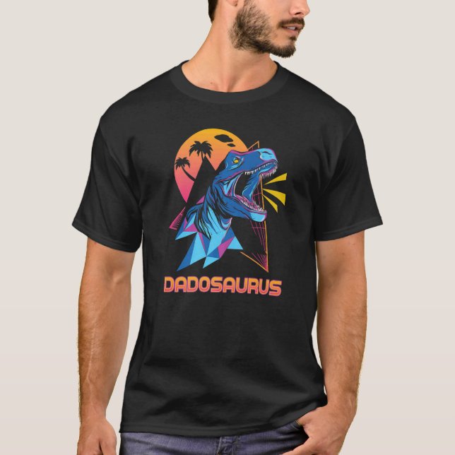 Camiseta Pai Dadosaurus Trex Dinosa, Dia de os pais 2022 (Frente)