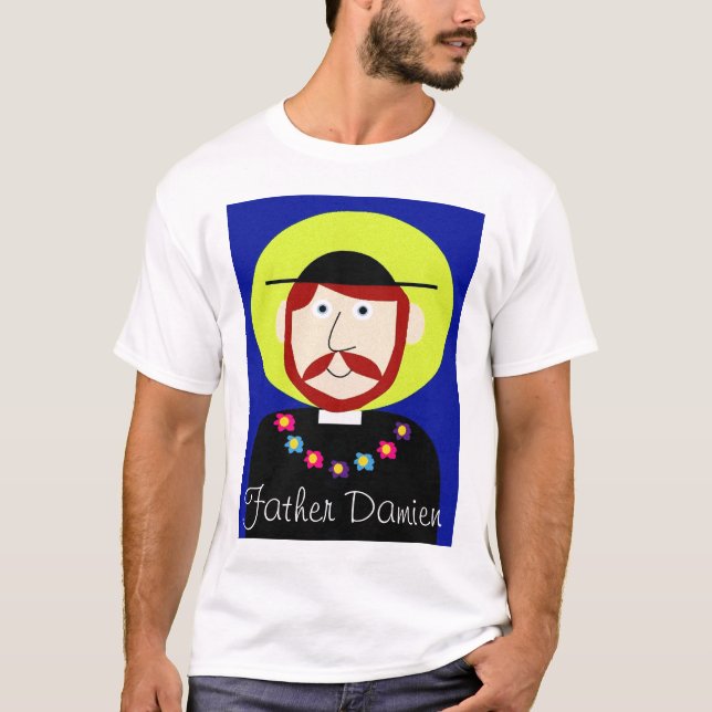 Camiseta Pai Damien de Molokai (Frente)