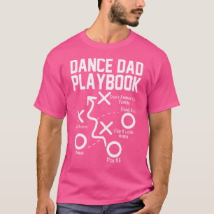 Camiseta Pai Dança Comp Funny Playbook Dancing Pai Orgulhos