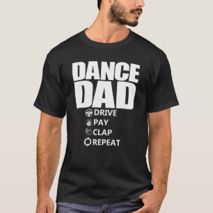 Camiseta Pai Dance Disco Pagar Bloco Repetir Pai Engraçado