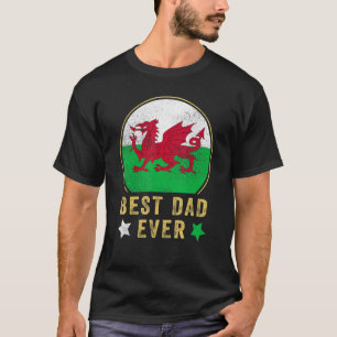 Camiseta Pai das Mens Nunca Mais Galês Padre País País País