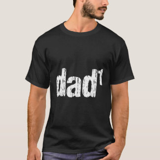 Camiseta Pai De 1 Filha De Matemática Do Dia de os pais