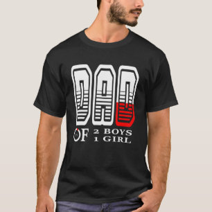 Camiseta Pai de 2 Meninos 1, pai ou avô de 3 k