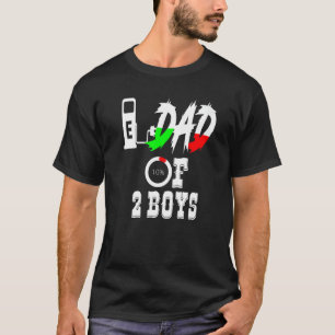 Camiseta Pai De 2 Meninos Pai Ou Avô De 2 Crianças 10