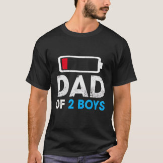 Camiseta Pai de 2 meninos, Presente de Dia de os pais Filho