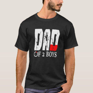 Camiseta Pai De 2 Rapazes Pai Ou Avô De 2 Crianças 45