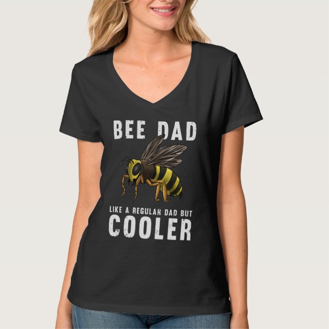 Camiseta Pai De Abelhas Para Homens (Frente)