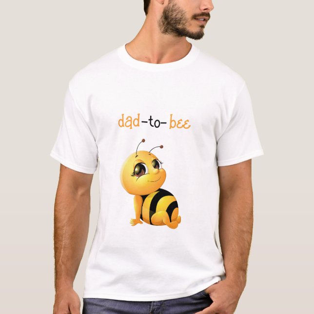 Camiseta Pai De Abelhas Sorridente Para Ser Camisa-T (Frente)