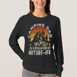 Camiseta Pai de acampamento Como um Pai comum, mas a nature