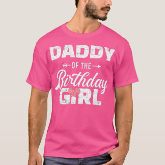 Camiseta Pai de adolescentes da filha de aniversário. 