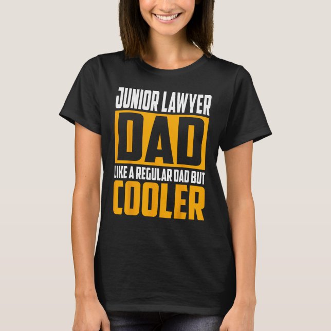 Camiseta Pai de Advogado de Mens Junior Como um Pai Regular (Frente)