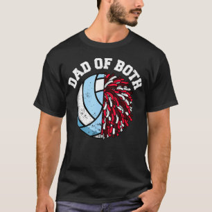Camiseta Pai de Ambos Pai de Volei Cheer Dad Esportes Diver