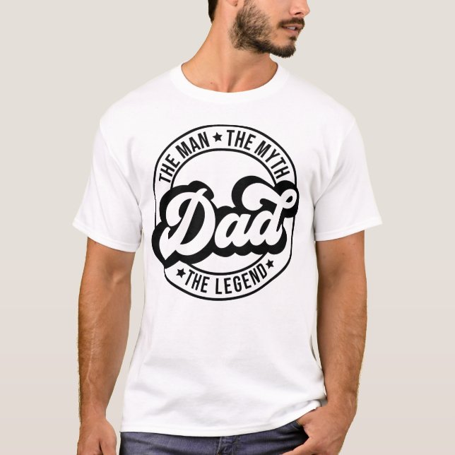 Camiseta Pai de Aniversário do Dia de os pais pai Pai (Frente)