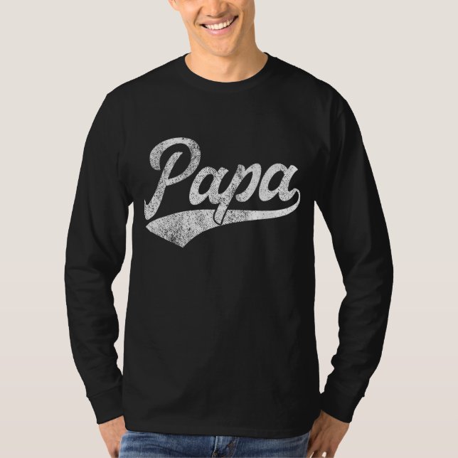 Camiseta Pai de Aniversário do Papa Vovô, Dia de os pais de (Frente)
