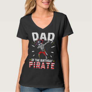 Camiseta Pai De Aniversário Do Pirata De Aniversário Que Co
