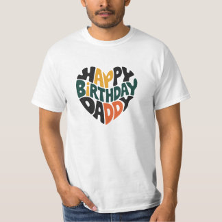 Camiseta pai de aniversário feliz