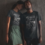 Camiseta Pai de aniversário intenso | Foto Memorial T-Shirt<br><div class="desc">Camisa memorial de Pai de aniversário intensa,  com foto e texto editável. Todos os estilos de fonte,  tamanhos e cores podem ser alterados clicando no link personalizar depois de personalizar.</div>