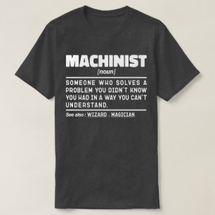 Camiseta Pai de aniversário Legal do novo machinista Engraç