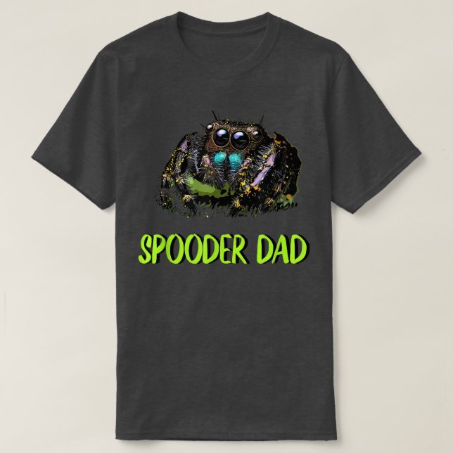 Camiseta Pai De Aranha, Pai Do Spooder, Canetas Dias de os  (Frente do Design)