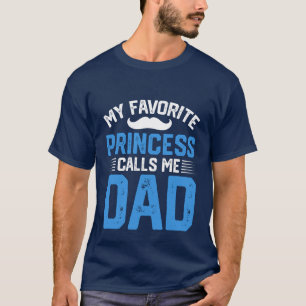 Camiseta Pai de arte princesa favorito