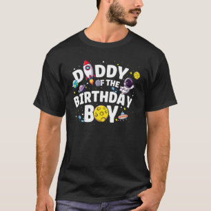 Camiseta Pai De Astronauta Do Astronauta De Aniversário