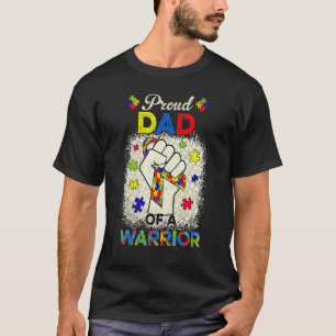 Camiseta Pai de Autismo de Guerreiro de Conscientização de