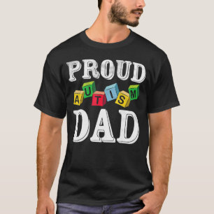 Camiseta Pai De Autismo Orgulhoso Para Pai Infantil Autista