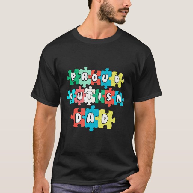 Camiseta Pai de Autista Orgulhoso do Autismo (Frente)