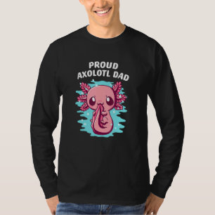 Camiseta Pai de Axolote Orgulhoso Animal Salamandra Pets Ax
