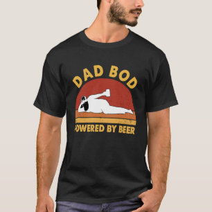 Camiseta Pai De Bacalhau Alimentado Por Beer Sunset Vintage