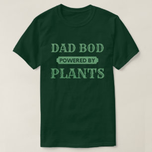 Camiseta Pai De Bacalhau Alimentado Por Plantas Glitter T-S