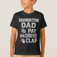 Pai de Badminton Paga Dirige Bate Palmas Pai Engra