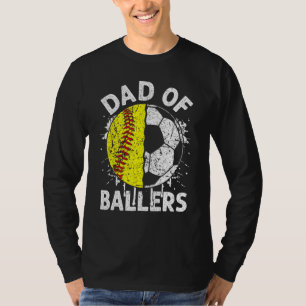 Camiseta Pai De Balas Padre Son Softball Jogador C
